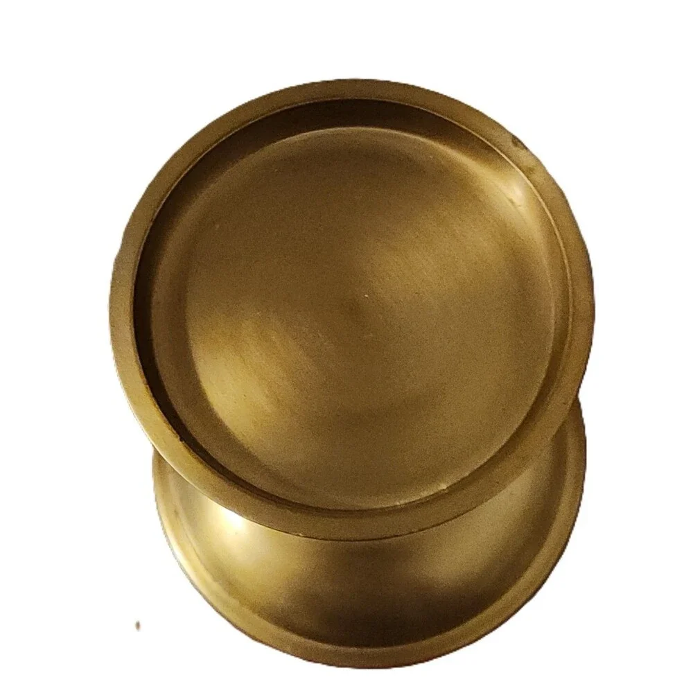 Pottery Barn Brass Pillar Candle Holder 6